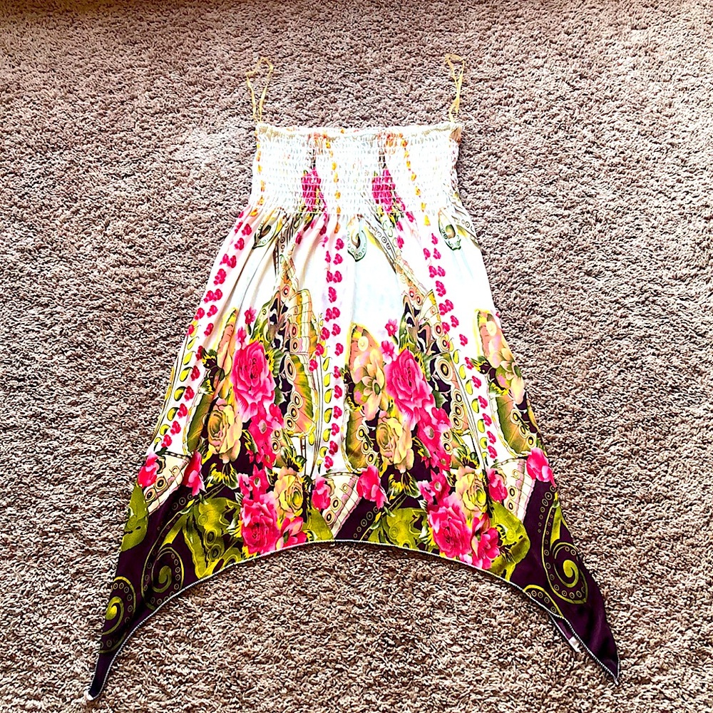 Off shoulder mini Beach dress